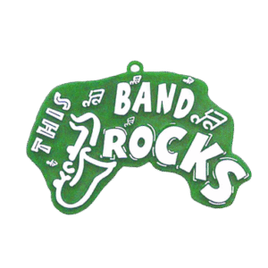 Trinket - Band Rocks Charm - (12pc) - Emerald / White