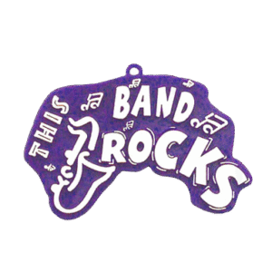 Trinket - Band Rocks Charm - (12pc) - Purple / White