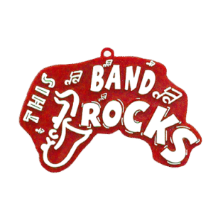 Trinket - Band Rocks Charm - (12pc) - Red / White