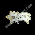 Trinket - Class - Sophomore Shooting Star - (12pc) - White / Gold