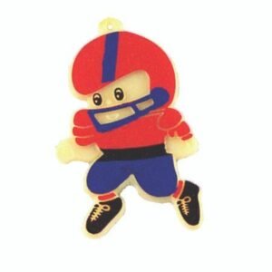 Trinket - Football Player Pick 2.5" Charm - (12pc) - Red / Royal