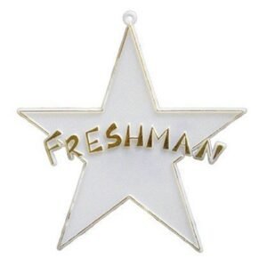 Trinket - Class - Freshman Star - (12pc) - White / Gold