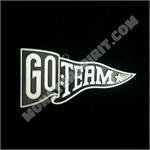 Trinket - Go Team Wave Pennant - (12pc) - Black / White