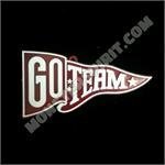Trinket - Go Team Wave Pennant - (12pc) - Burgundy / White