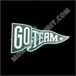 Trinket - Go Team Wave Pennant - (12pc) - Emerald / White