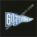 Trinket - Go Team Wave Pennant - (12pc) - Royal / White