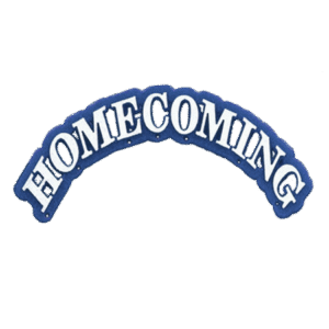 Trinket - Homecoming Arch Charm 4.5" - (12pc) - Navy / White