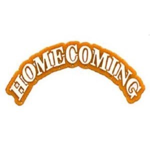 Trinket - Homecoming Arch Charm 4.5" - (12pc) - Orange / White