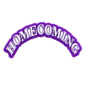 Trinket - Homecoming Arch Charm 4.5" - (12pc) - Purple / White