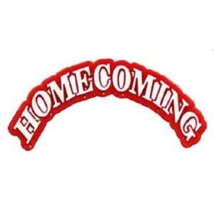 Trinket - Homecoming Arch Charm 4.5" - (12pc) - Red / White