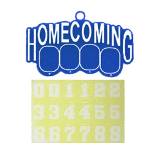 Trinket - Homecoming w/ Date Charm 3in - (12pc) - Royal / White