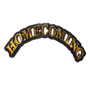 Trinket - Homecoming Arch Charm 4.5" - (12pc) - Black / Gold
