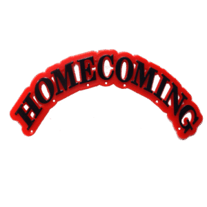 Trinket - Homecoming Arch Charm 4.5" - (12pc) - Red / Black