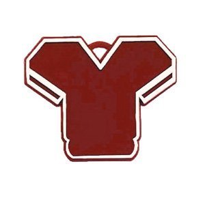 Trinket - Jersey Charm - (12pc) - Burgundy / White