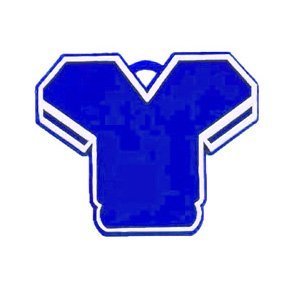 Trinket - Jersey Charm - (12pc) - Royal / White