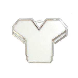 Trinket - Jersey Charm - (12pc) - White / Silver