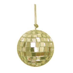 Trinket - Gold Mirror Disco Balls 1.5" (12pc) - Metallic Gold