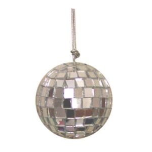 Trinket - Gold Mirror Disco Balls 1.5" (12pc) - Metallic Silver