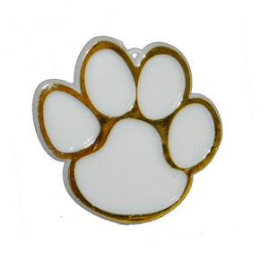 Trinket - Paw w/ No Claw Charm 2 " - (12pc) - White / Gold