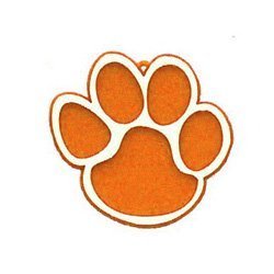 Trinket - Paw w/ No Claw Charm 2 " - (12pc) - Orange / White