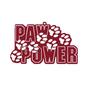 Trinket - Paw Power Charm - (12pc) - Burgundy / White