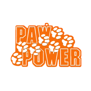 Trinket - Paw Power Charm - (12pc) - Orange / White