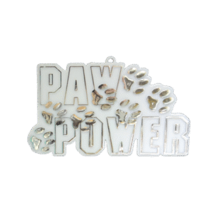 Trinket - Paw Power Charm - (12pc) - White / Silver