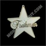 Trinket - Class - Freshman Script Star - (12pc) - White / Gold