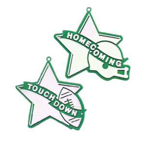 Trinket - Star Duo Charms TD & HC (2 Designs) - (24pc) - Emerald / White