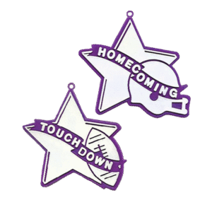 Trinket - Star Duo Charms TD & HC (2 Designs) - (24pc) - Purple / White