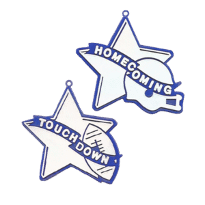 Trinket - Star Duo Charms TD & HC (2 Designs) - (24pc) - Royal / White