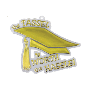 Trinket - The Tassel's Worth the Hassel Charm - (12pc) - White / Gold