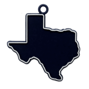 Trinket - Texas Charm 2" - (12 pc) - Black / White