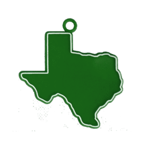 Trinket - Texas Charm 2" - (12 pc) - Hunter / White