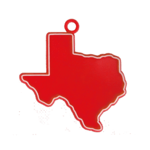 Trinket - Texas Charm 2" - (12 pc) - Red / White