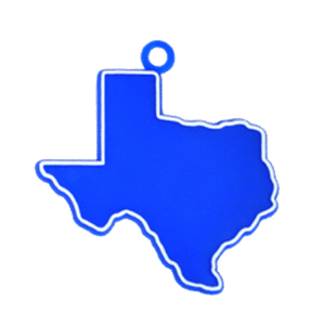 Trinket - Texas Charm 2" - (12 pc) - Royal / White