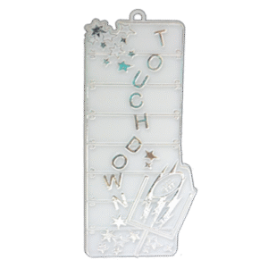 Trinket - Football Field w/ Touchdown - (12pc) - White / Silver