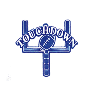 Trinket - Football Goalpost w/ Touchdown - (12pc) - Navy / White