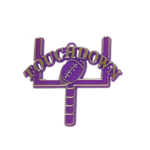 Trinket - Football Goalpost w/ Touchdown - (12pc) - Purple / Gold