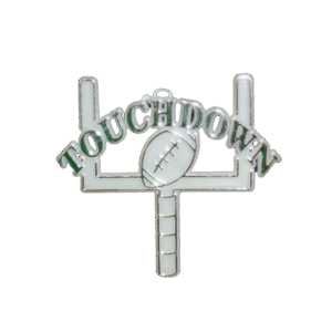 Trinket - Football Goalpost w/ Touchdown - (12pc) - White / Silver