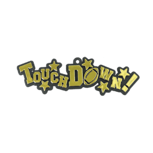Trinket - Touchdown 4 in - (12pc) - Black / Gold