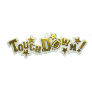 Trinket - Touchdown 4 in - (12pc) - White / Gold