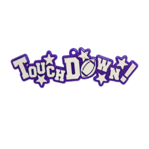 Trinket - Touchdown 4 in - (12pc) - Purple / Silver