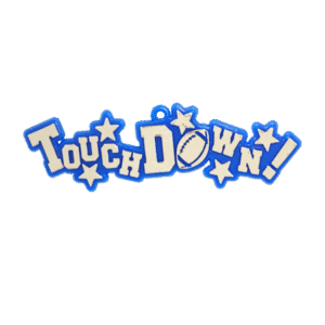 Trinket - Touchdown 4 in - (12pc) - Royal / Silver