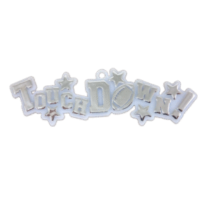 Trinket - Touchdown 4 in - (12pc) - White / Silver