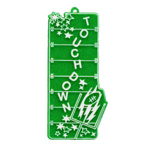 Trinket - Football Field w/ Touchdown - (12pc) - Emerald / White
