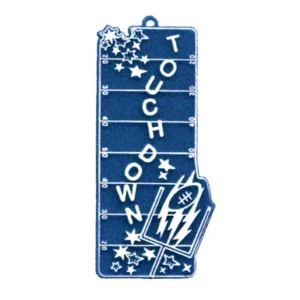 Trinket - Football Field w/ Touchdown - (12pc) - Navy / White