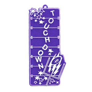 Trinket - Football Field w/ Touchdown - (12pc) - Purple / White
