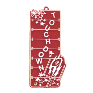 Trinket - Football Field w/ Touchdown - (12pc) - Red / White