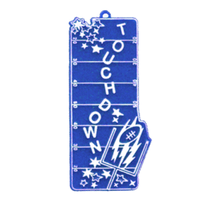 Trinket - Football Field w/ Touchdown - (12pc) - Royal / White